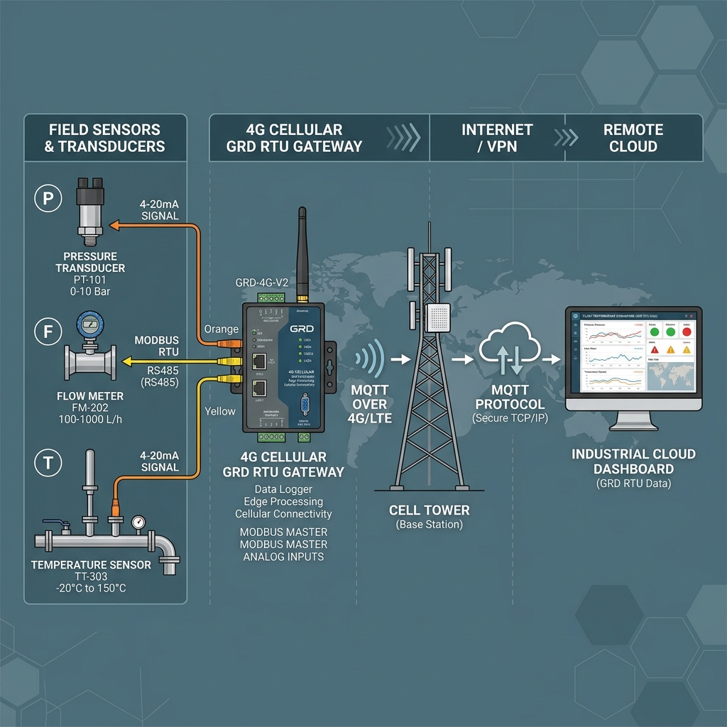 Arquitectura de Telemetría vía MQTT y VPN Industrial para Proyectos IIoT