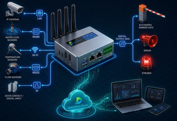 QuickDesk: KVM Industrial Out-of-Band para Mantenimiento Remoto de PLCs y Servidores